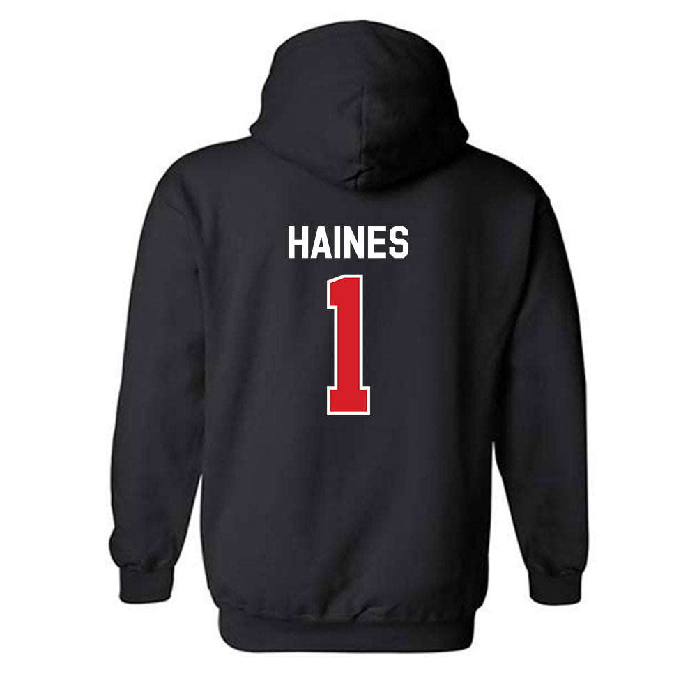 Davidson - NCAA Women's Basketball : Mallorie Haines - Classic Fashion Shersey Hooded Sweatshirt