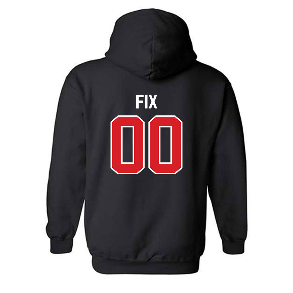 Davidson - NCAA Baseball : Isaac Fix - Classic Fashion Shersey Hooded Sweatshirt-1
