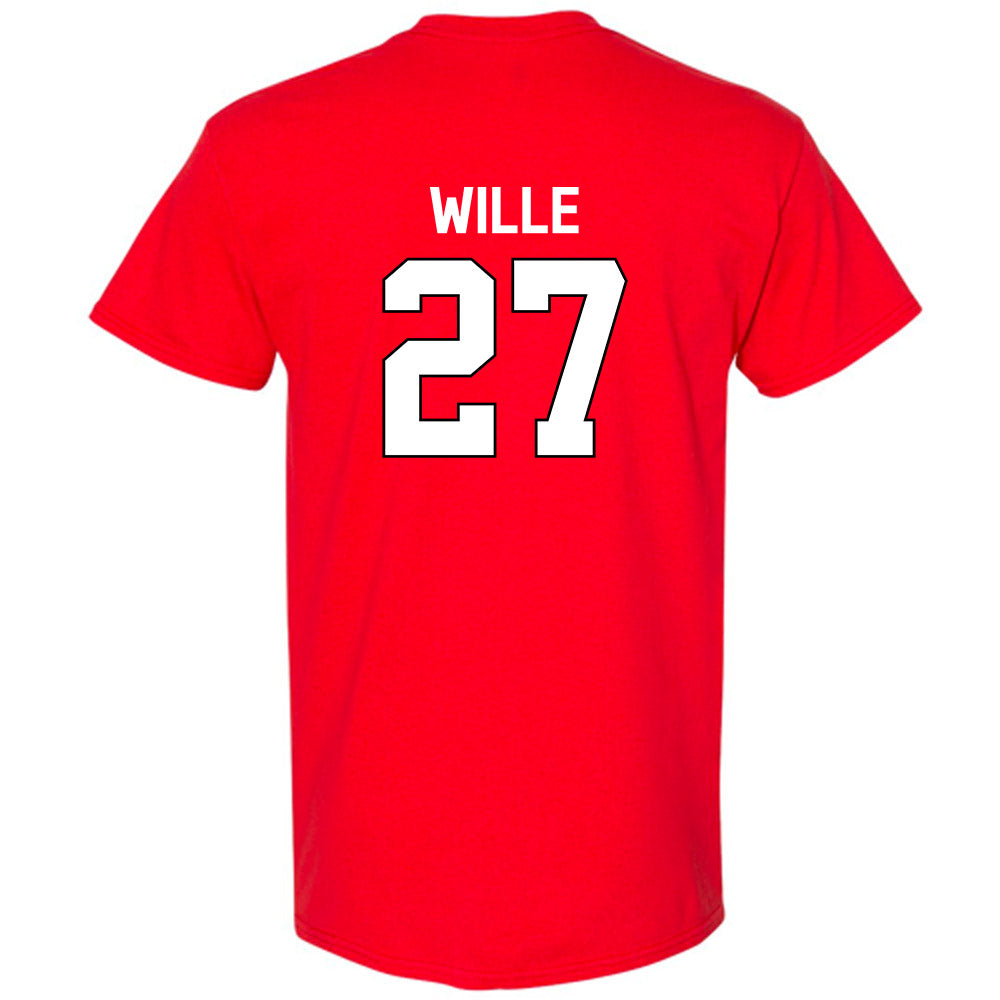 Davidson - NCAA Baseball : Tyler Wille - Classic Fashion Shersey T-Shirt-1