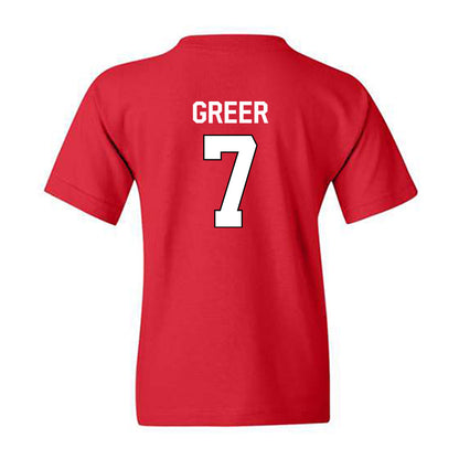 Davidson - NCAA Men's Basketball : RJ Greer - Classic Fashion Shersey Youth T-Shirt-1