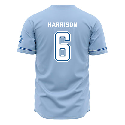 SSU - NCAA Baseball : Aryonis Harrison - Carolina Blue Jersey-1