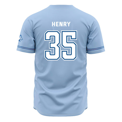SSU - NCAA Baseball : Marcellus Henry - Carolina Blue Jersey