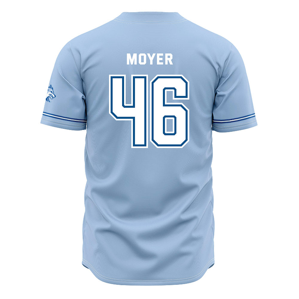 SSU - NCAA Baseball : Evan Moyer - Carolina Blue Jersey-1