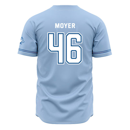 SSU - NCAA Baseball : Evan Moyer - Carolina Blue Jersey-1