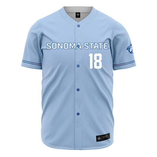 SSU - NCAA Baseball : Herman Luna - Carolina Blue Jersey-0