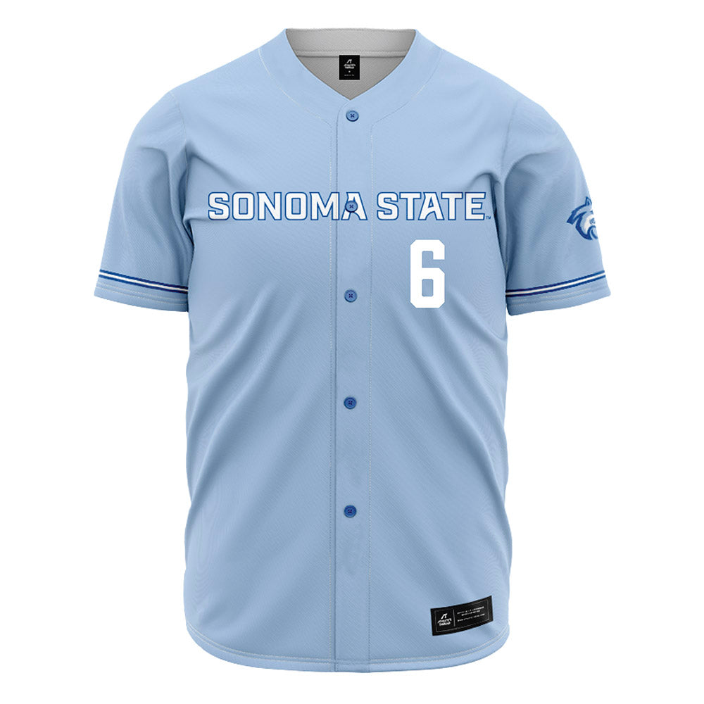 SSU - NCAA Baseball : Aryonis Harrison - Carolina Blue Jersey-0