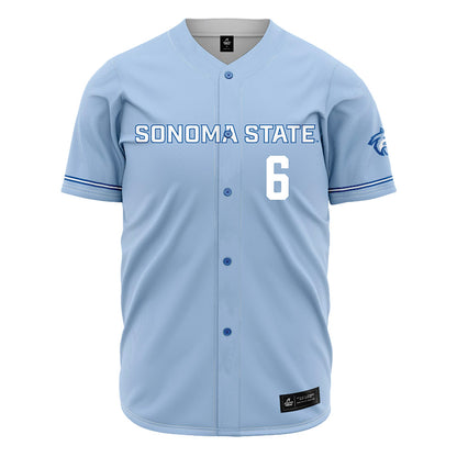 SSU - NCAA Baseball : Aryonis Harrison - Carolina Blue Jersey-0
