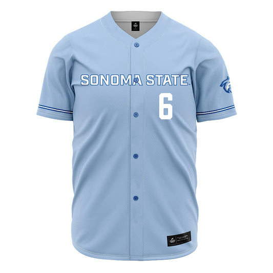SSU - NCAA Baseball : Aryonis Harrison - Carolina Blue Jersey-0