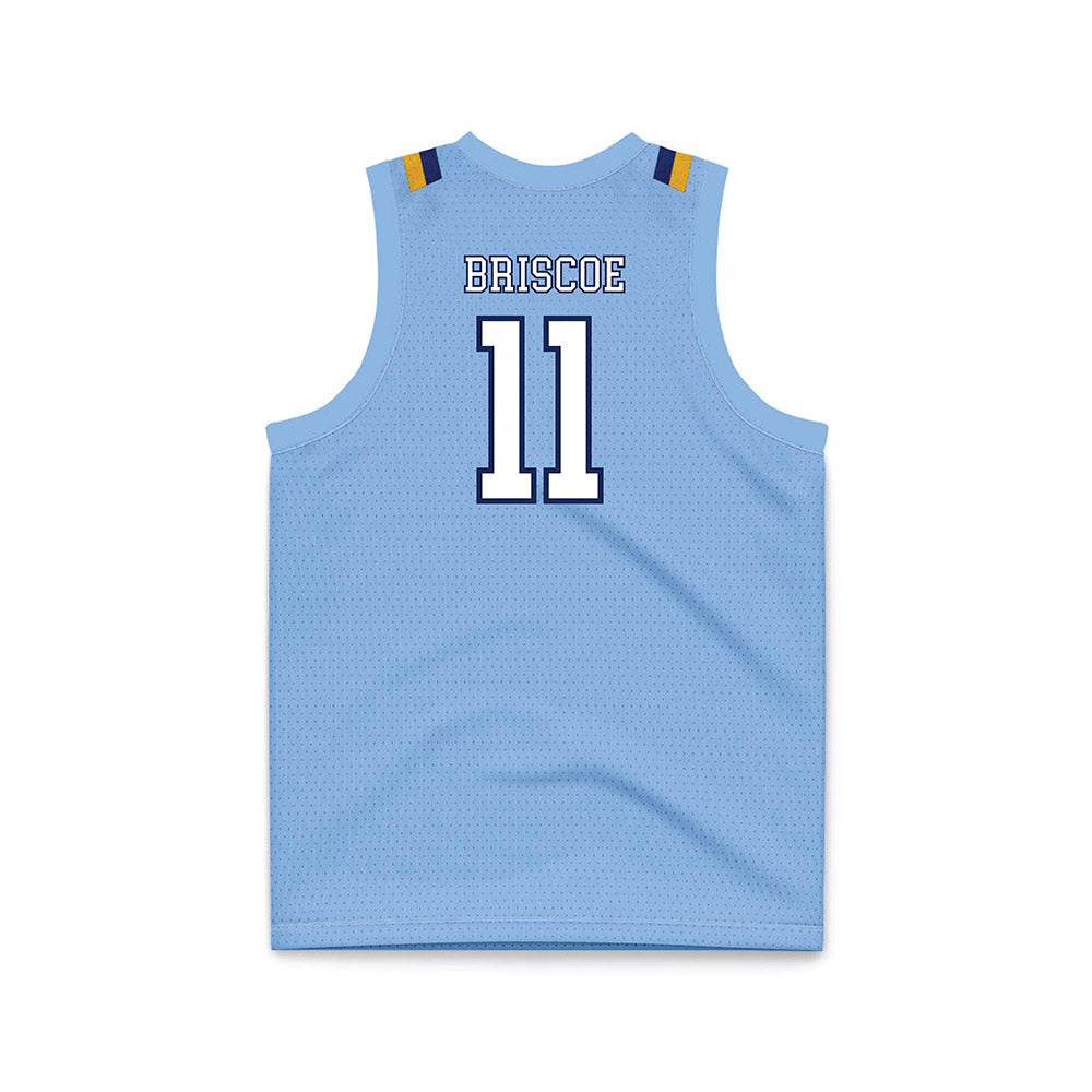 Kent State - NCAA Men's Basketball : Dezmon Briscoe - Baby Blue Basketball Jersey-1