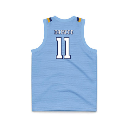 Kent State - NCAA Men's Basketball : Dezmon Briscoe - Baby Blue Basketball Jersey-1