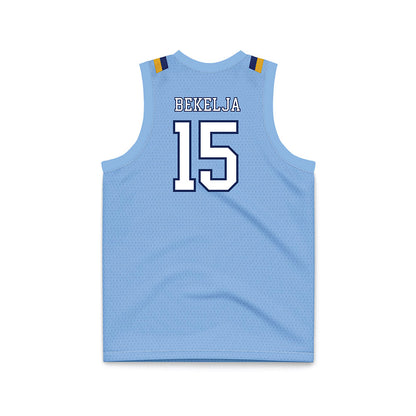 Kent State - NCAA Men's Basketball : Mike Bekelja - Baby Blue Basketball Jersey