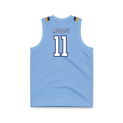 Kent State - NCAA Men's Basketball : Cian Medley - Baby Blue Basketball Jersey