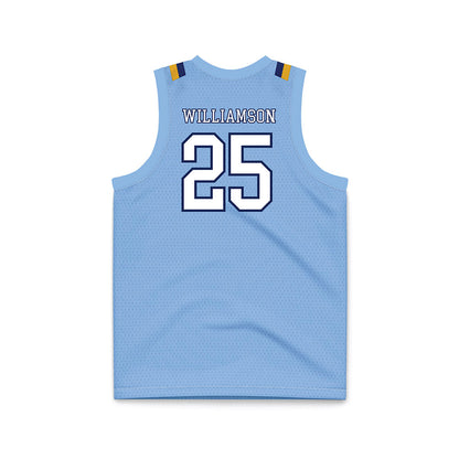 Kent State - NCAA Men's Basketball : Jahari Williamson - Baby Blue Basketball Jersey-1
