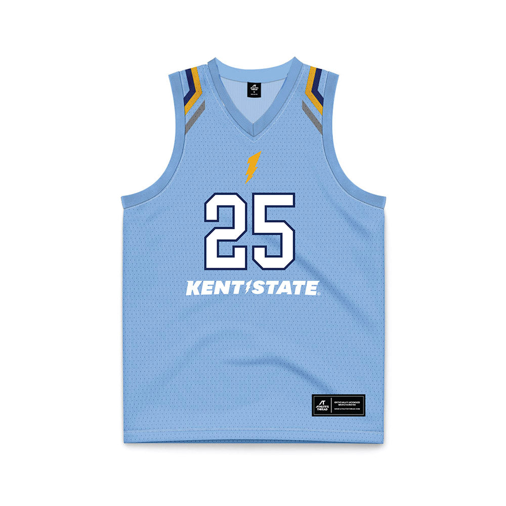Kent State - NCAA Men's Basketball : Jahari Williamson - Baby Blue Basketball Jersey-0