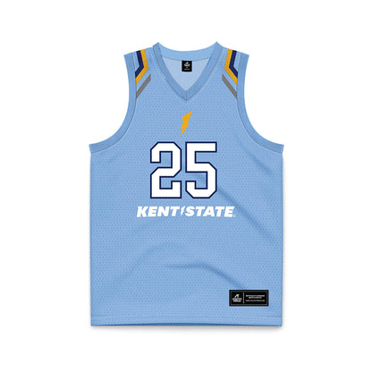 Kent State - NCAA Men's Basketball : Jahari Williamson - Baby Blue Basketball Jersey-0