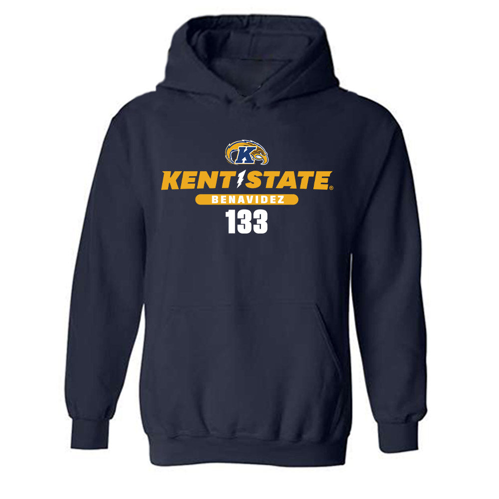 Kent State - NCAA Wrestling : Adan Benavidez - Classic Fashion Shersey Hooded Sweatshirt-0