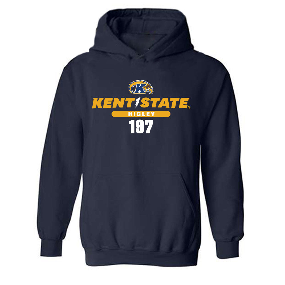 Kent State - NCAA Wrestling : Mason Higley - Classic Fashion Shersey Hooded Sweatshirt-0