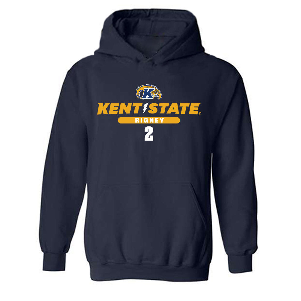 Kent State - NCAA Women's Volleyball : Avrey Rigney - Classic Fashion Shersey Hooded Sweatshirt-0