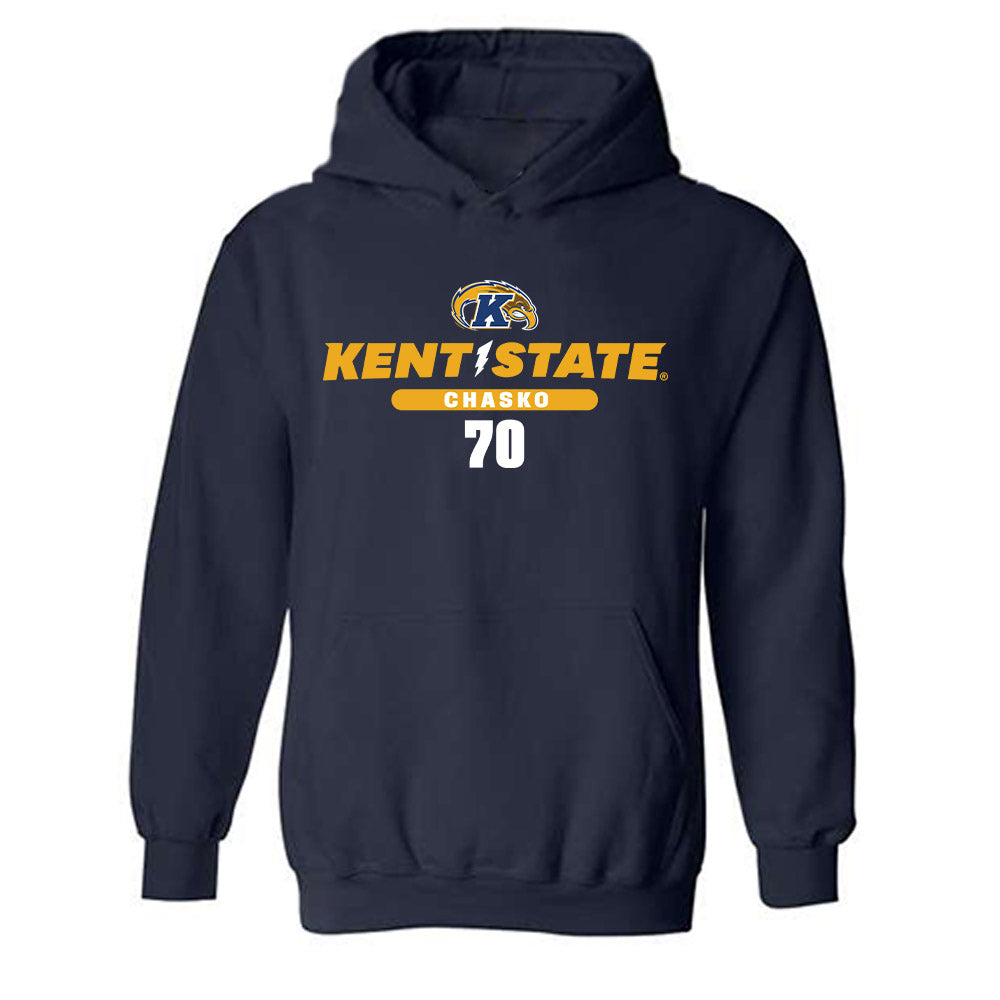 Kent State - NCAA Football : Hudson Chasko - Classic Fashion Shersey Hooded Sweatshirt-0