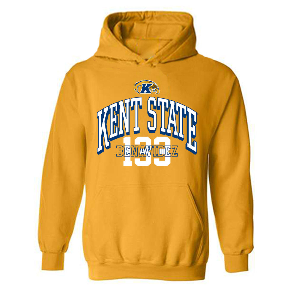 Kent State - NCAA Wrestling : Adan Benavidez - Classic Fashion Shersey Hooded Sweatshirt-0