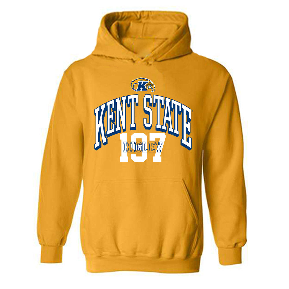 Kent State - NCAA Wrestling : Mason Higley - Classic Fashion Shersey Hooded Sweatshirt-0