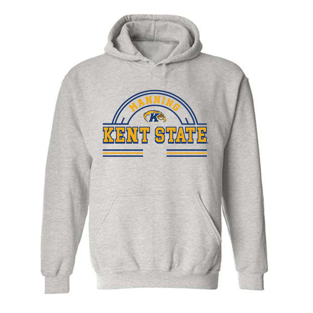 Kent State - NCAA Men's Track & Field : Dejon Manning - Classic Fashion Shersey Hooded Sweatshirt-0