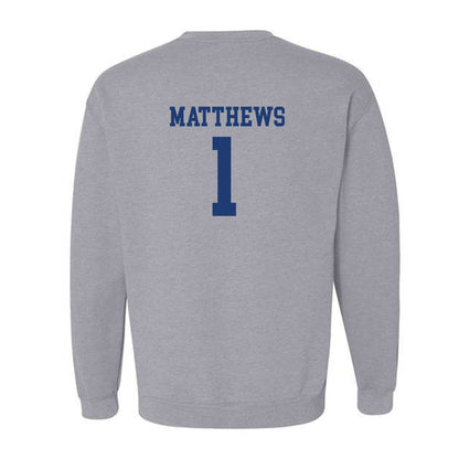 Kent State - NCAA Baseball : Luke Matthews - Classic Fashion Shersey Crewneck Sweatshirt-1