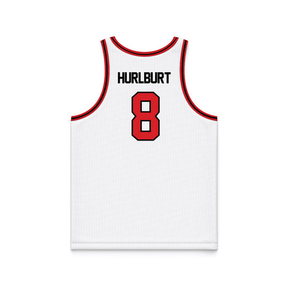 Davidson - NCAA Men's Basketball : Joe Hurlburt - White Basketball Jersey