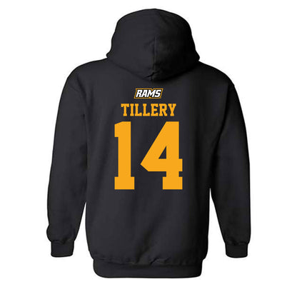 VCU - NCAA Men's Basketball : Jordan Tillery - Sports Shersey Hooded Sweatshirt-1