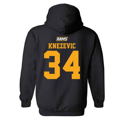 VCU - NCAA Women's Basketball : KATARINA KNEZEVIC - Sports Shersey Hooded Sweatshirt-1