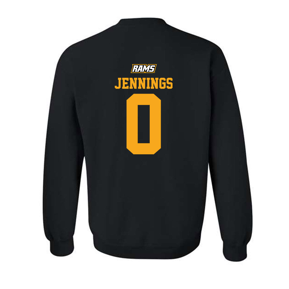 VCU - NCAA Men's Basketball : Brandon Jennings - Sports Shersey Crewneck Sweatshirt-1