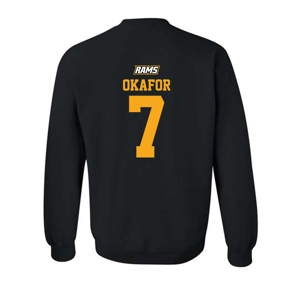 VCU - NCAA Men's Basketball : Obinnaya Okafor - Sports Shersey Crewneck Sweatshirt-1