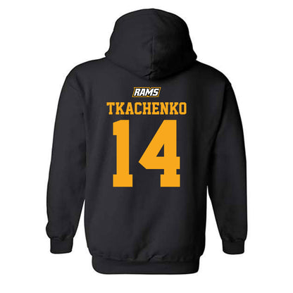 VCU - NCAA Women's Basketball : Tetiana Tkachenko - Sports Shersey Hooded Sweatshirt-1