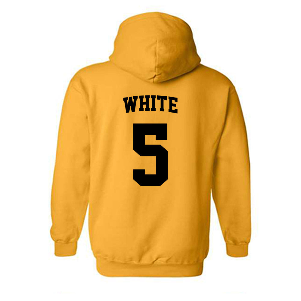 VCU - NCAA Women's Basketball : Makennah White - Sports Shersey Hooded Sweatshirt-1