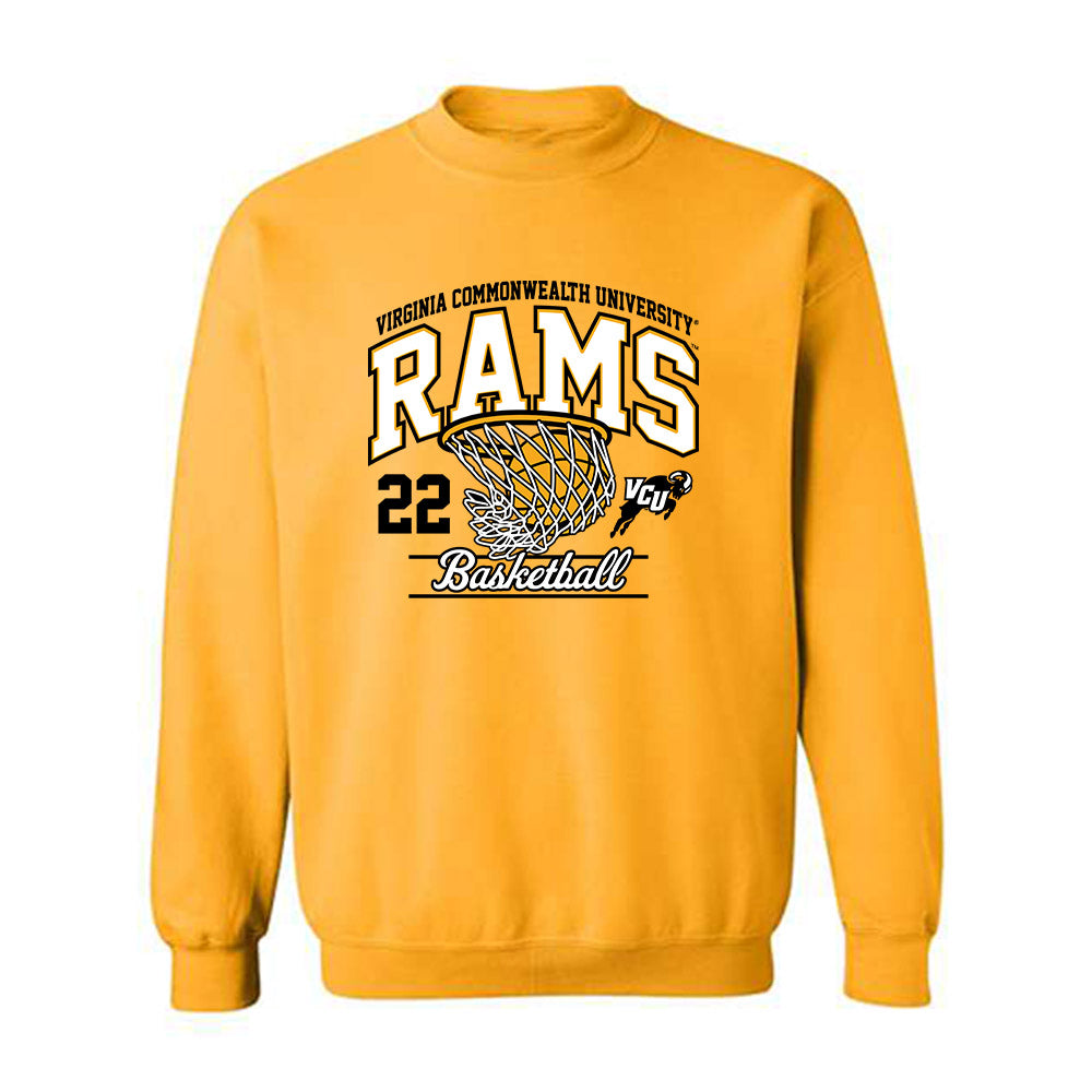 VCU - NCAA Men's Basketball : Keyshawn Mitchell - Sports Shersey Crewneck Sweatshirt-0