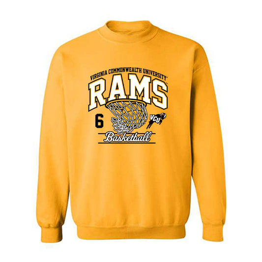 VCU - NCAA Men's Basketball : Terrence Hill Jr - Sports Shersey Crewneck Sweatshirt