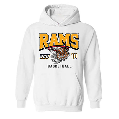 VCU - NCAA Men's Basketball : Jordann Dumont - Sports Shersey Hooded Sweatshirt-0