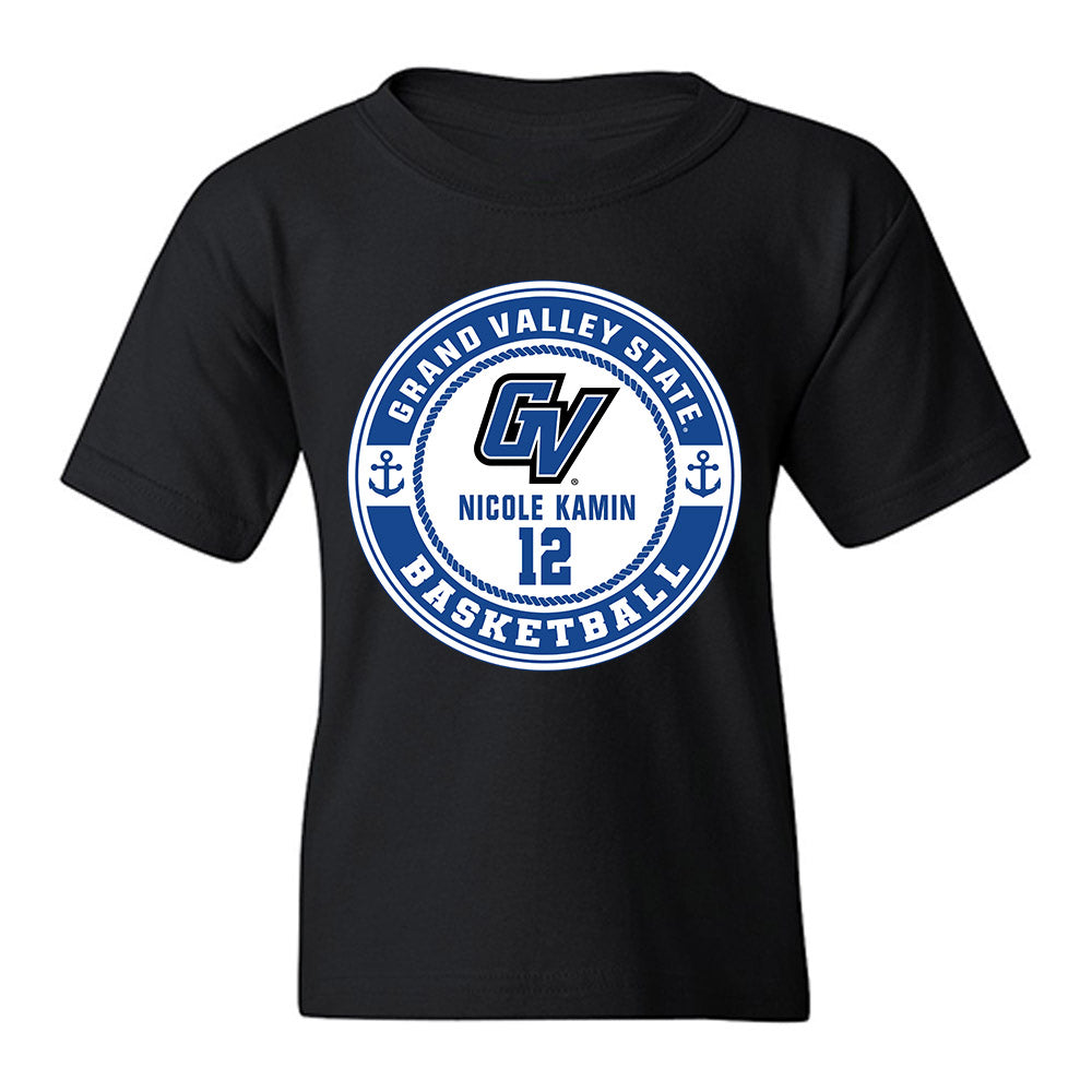 Grand Valley - NCAA Women's Basketball : Nicole Kamin - Classic Fashion Shersey Youth T-Shirt-0