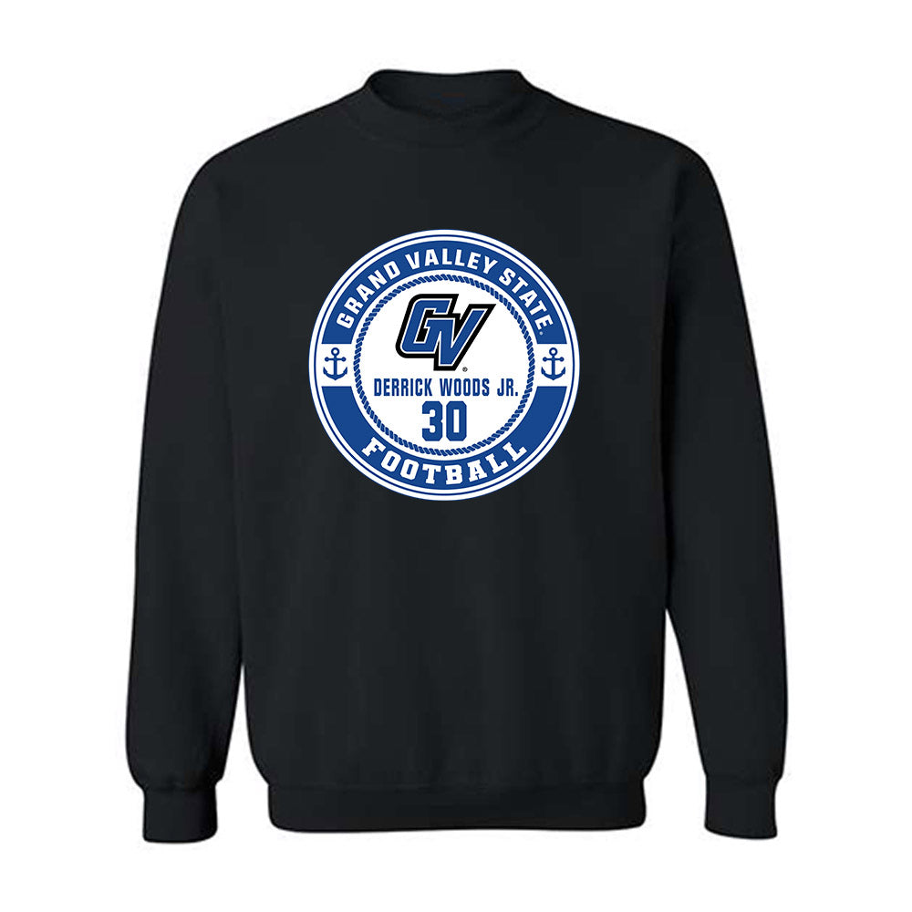 Grand Valley - NCAA Football : Derrick Woods Jr. - Classic Fashion Shersey Crewneck Sweatshirt-0