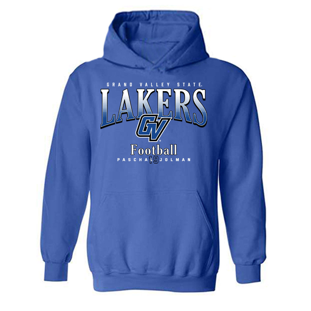 Grand Valley - NCAA Football : Paschal Jolman - Classic Fashion Shersey Hooded Sweatshirt