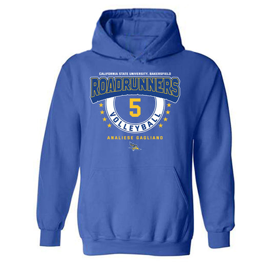 CSU Bakersfield - NCAA Women's Volleyball : Analiese Gagliano - Classic Fashion Shersey Hooded Sweatshirt-0