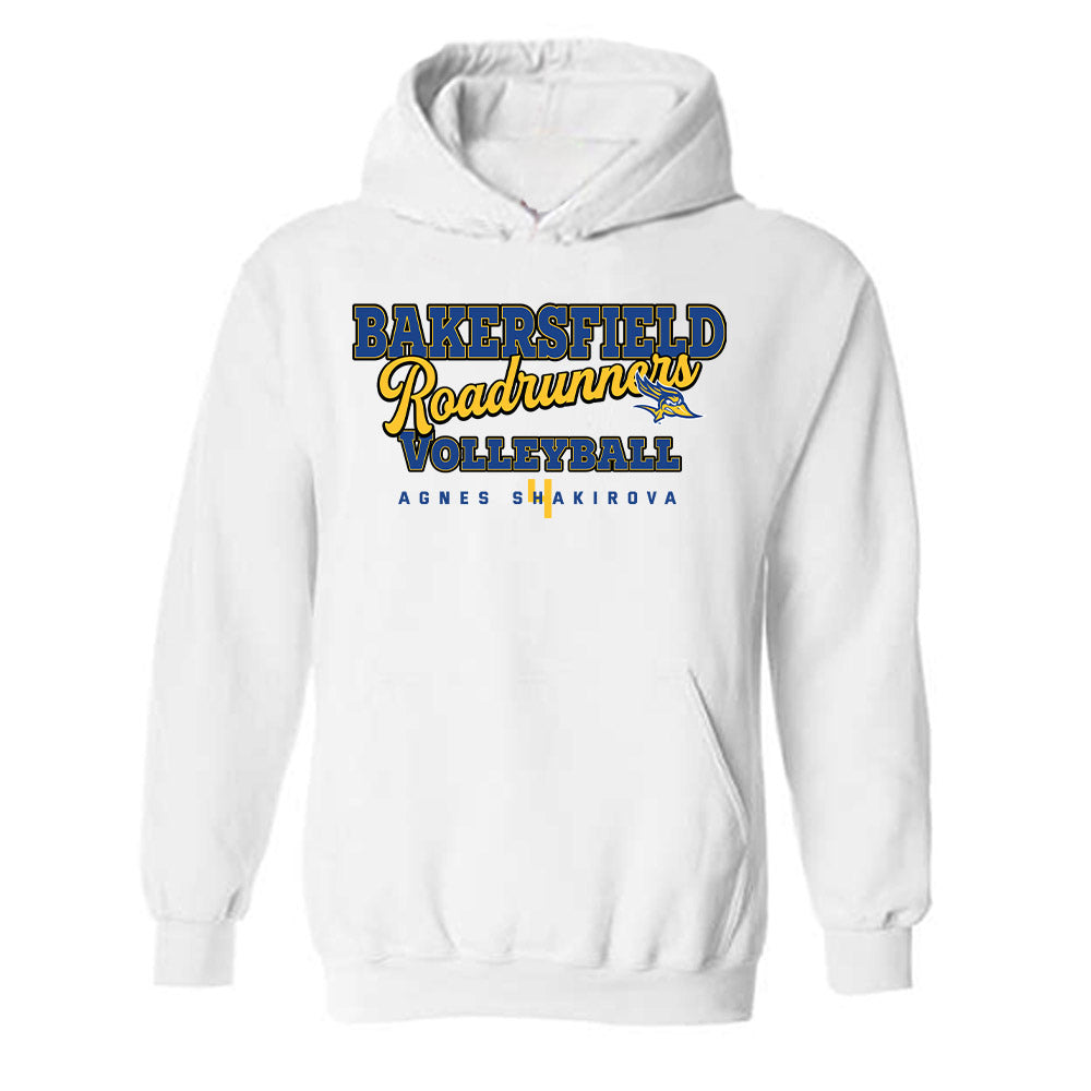 CSU Bakersfield - NCAA Women's Volleyball : Agnes Shakirova - Classic Fashion Shersey Hooded Sweatshirt-0