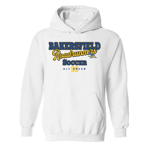 CSU Bakersfield - NCAA Women's Soccer : Aly Green - Classic Fashion Shersey Hooded Sweatshirt-0