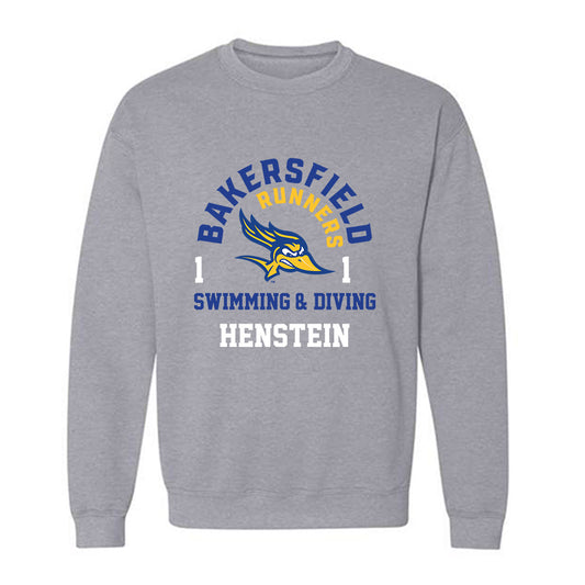 CSU Bakersfield - NCAA Men's Swimming & Diving : Thomas Henstein - Classic Fashion Shersey Crewneck Sweatshirt-0