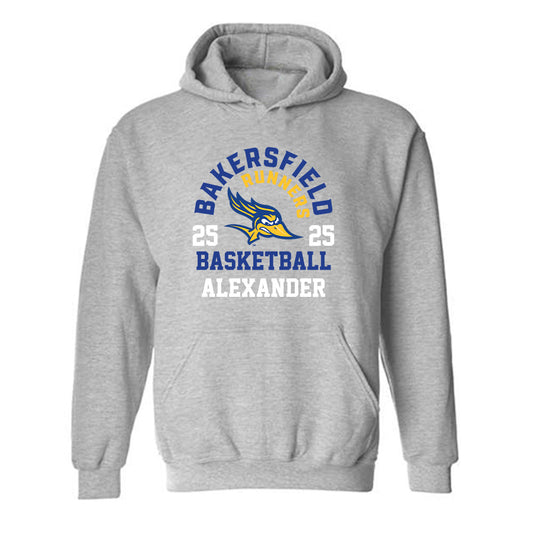 CSU Bakersfield - NCAA Men's Basketball : Jaden Alexander - Classic Fashion Shersey Hooded Sweatshirt-0