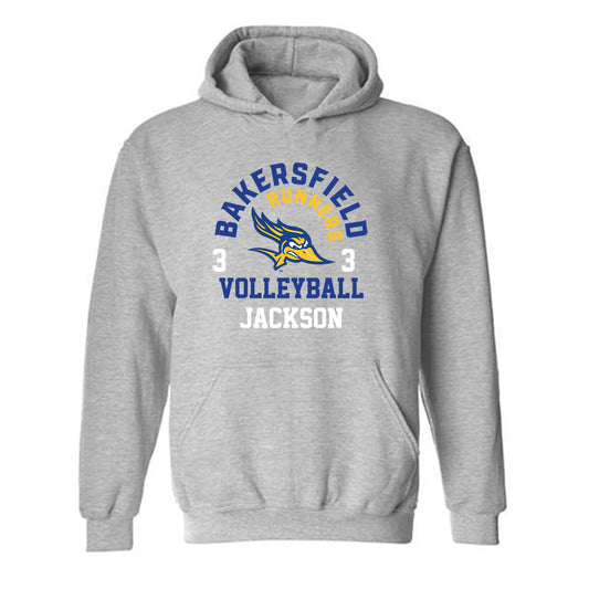CSU Bakersfield - NCAA Women's Volleyball : Reese Jackson - Classic Fashion Shersey Hooded Sweatshirt-0