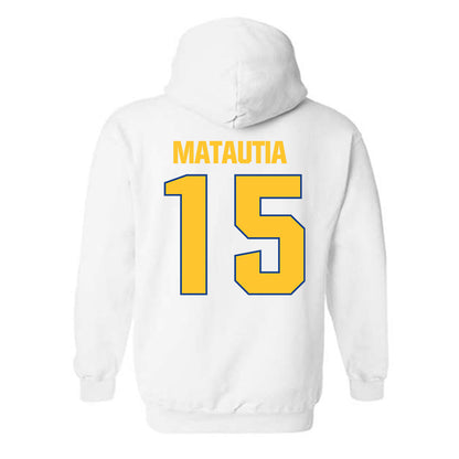 CSU Bakersfield - NCAA Beach Volleyball : Aensley Matautia - Classic Shersey Hooded Sweatshirt-1