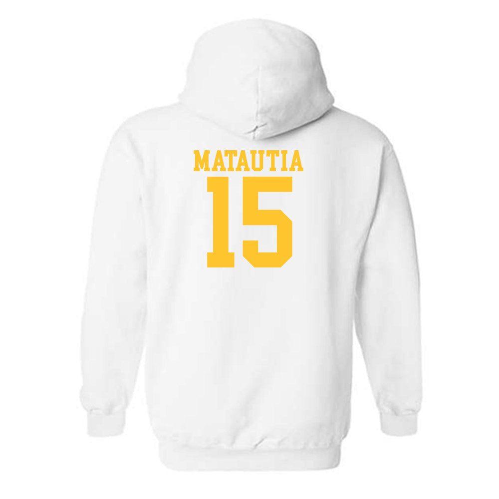 CSU Bakersfield - NCAA Beach Volleyball : Aensley Matautia - Classic Shersey Hooded Sweatshirt-1