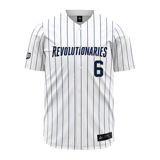 GWU - NCAA Baseball : Spencer Yu - White Pinstripe Jersey