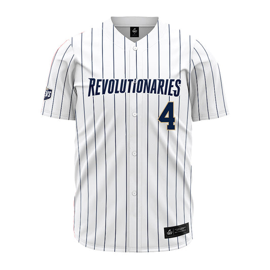 GWU - NCAA Baseball : Brodie Freker - White Pinstripe Jersey-0